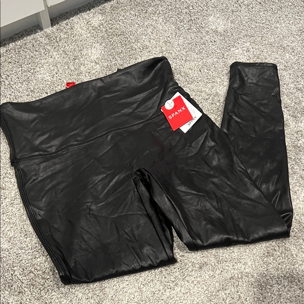 SPANX Faux Leather Leggings